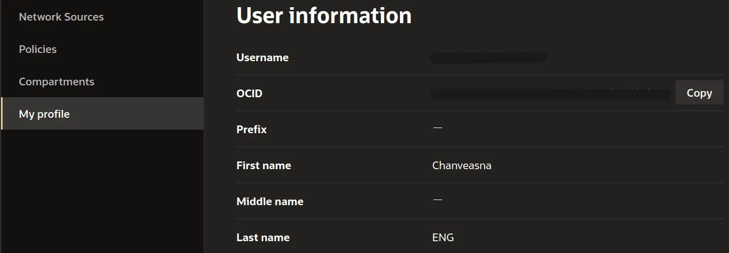 User Setting