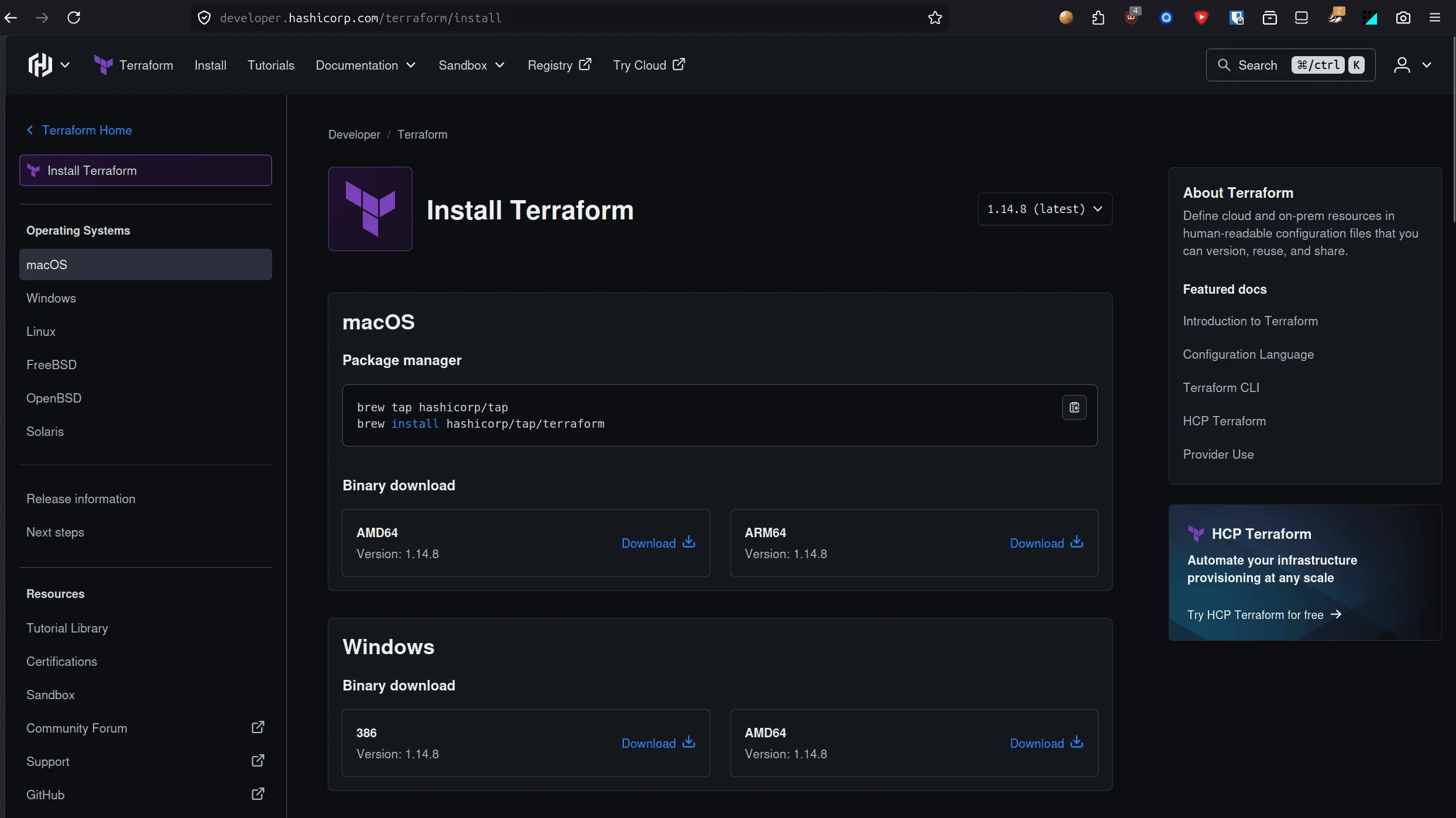 Hashicorp Developer Website