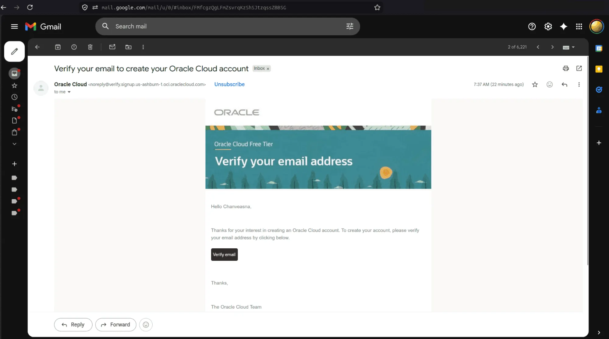 Confirm Email
