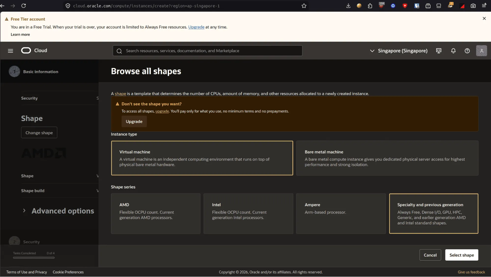 VM and Special Instance?
