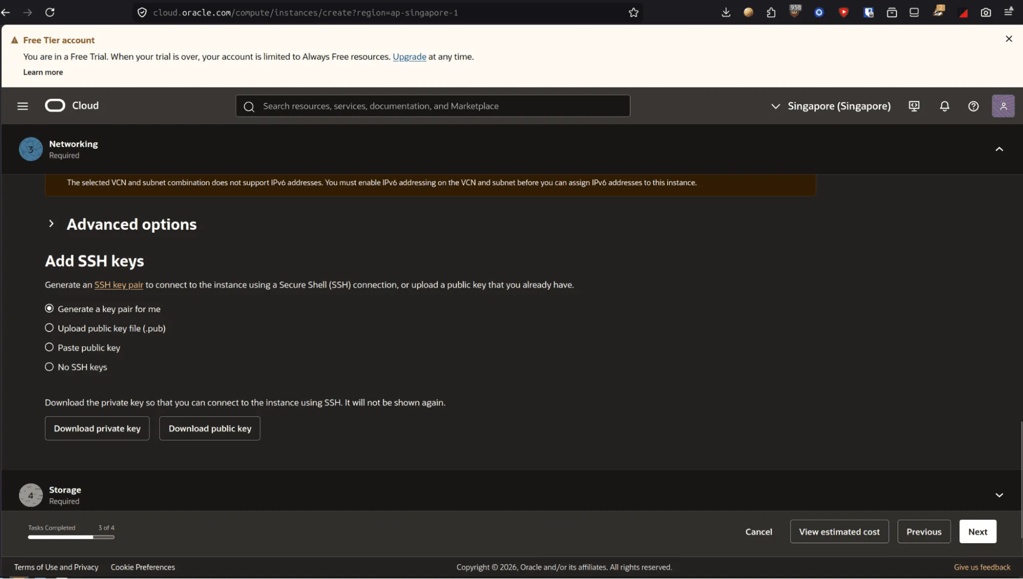 SSH Key setup.